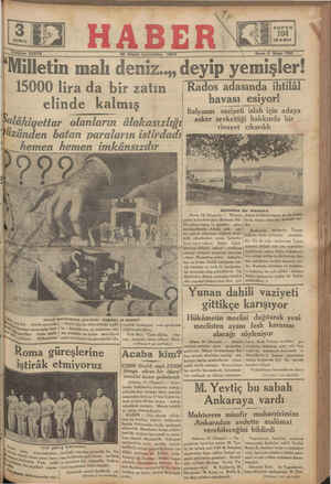 Haber Gazetesi 18 Nisan 1934 kapağı