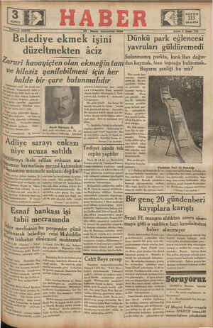 Haber Gazetesi 28 Nisan 1934 kapağı