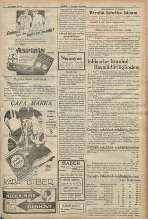  ıT * i 2 81 Mayıs 1934 H_AIER_ — Akşam Postası -— Galatasaraylılar Cemiyetinden: l 1 Haziran Cuma günü saat birde Galatasaray
