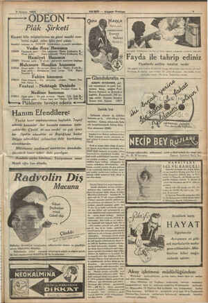  HABER — Akşam Postası " 4 7 Haziran 1934 LEĞDEON — Plâk Şirketi Kiymet bilir müşterilerine en güzel musiki eser- lerini...