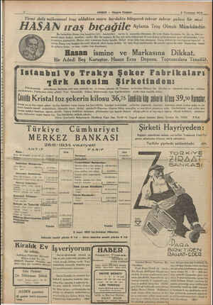       ? t |- HABER — Akşam Postası 38 Temmuz 1924 Yirmi defa mükemmel traş olduktan sonra bardakta bileyerek tekrar tekrar...