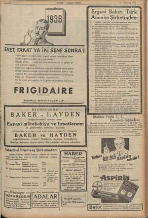  TUT OFT OAY S AA FAŞ FT ER — Akşam Postası N 23 Temmuz 1934 - Ergani Bakırı Türk J Anonim Şirketinden: 1 — Aşağıda müfredatı