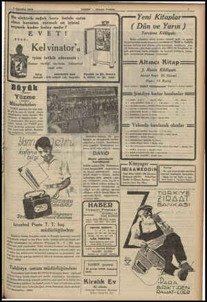    4 Ağustos 1924 HABER — Akşam Postası — Bir elektrik soğuk hava bolabı satın alma kararını vermek en iyisini seçmek kadar
