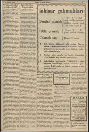  ı 4 —S nguıı ıası Avusturya krallık olabilecek mi? (Üst taratı 1 inci sayıfada) kelif hükümet tmerkezlerini dolaş- Miştir. Bu