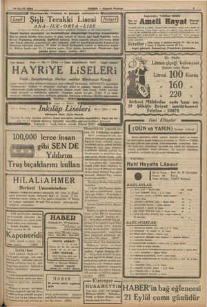    18 Ey/üll 1934 HABER — Akşam Postası | 7 Nişantaşında - Tramvay ve Şakayık caddelerinde Şişli Terakki Lisesi ANA-ILK-ORTA