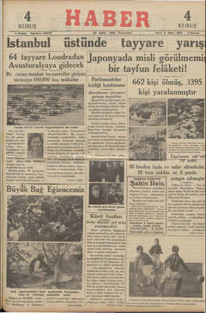 Haber Gazetesi 22 Eylül 1934 kapağı