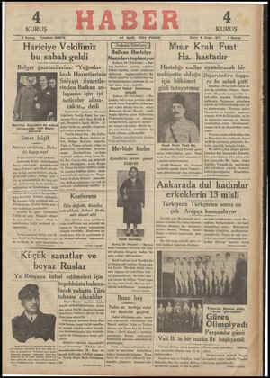 Haber Gazetesi 30 Eylül 1934 kapağı