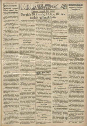    d 2 birinci teşrin 1934 3&“;'” .. .. ..m: l Yavuk mu yumur- tadan çıkar? Yu- murta mı tavuktan Yukarıki sual gibi, şu da