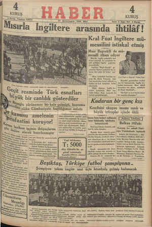 Haber Gazetesi 30 Ekim 1934 kapağı