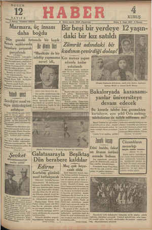 Haber Gazetesi 5 Kasım 1934 kapağı