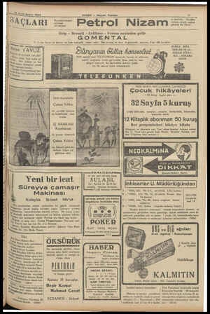  %&ı&— | UAÇLARI HABER — Akşam Postası —J — “ Petrol Nizam : 5 la kabildir. Tecrtübe Grıp - Broıısit 7atulree Verem nezleden