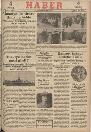 Haber Gazetesi 14 Aralık 1934 kapağı