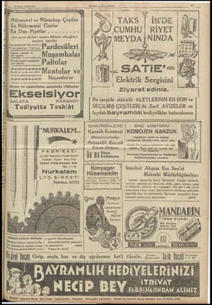  Dü 24 Birinci kânun 1934 Mütenevvi ve Müntehap Çeşitler En Mükemmel Cinsler BE Dün Fiyatlar. ©. .x S e İşte satın alırken...