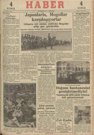 Haber Gazetesi 30 Ocak 1935 kapağı