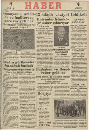 Haber Gazetesi 1 Şubat 1935 kapağı