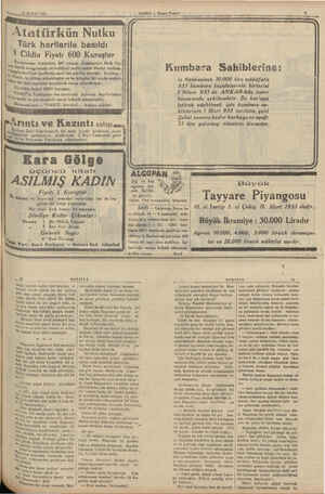    Türk harflerile 3 Cildin Fiyatı 600 Kuruştur w, Reisisümhur Atatürkün $27 yılında, Cümhuriyet Halk F-f büyük kongresinde