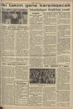  3 MART — 1985 a. HABER — Akşam Postası z 7 in Sarı kırmızı ve sarı İacivert- i *rin karşılaşmasının bir husu- "Yeti olduğuna