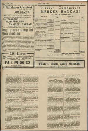  HABER — Akşam Postası © Türkiye Cümhuriyet MERKEZ BANKASI 71/13/1935 vaziyeti MEME PASIF 12 MART — 1935 Ayyy yy My Gr | api