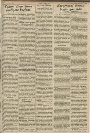    ğ 14 MART — 1935 “ Yunan Miihonbi faaliyete başladı (Baş taratı 1 incide) | to etmiştir. TN parmağı olduğu şöyle anlatı.