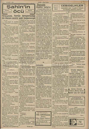    22 MART — 1938 Memaenersasamsssssne eeei Yazan: Kad Şad resa Kaflı Ali reis: — Kara Yuıuf bu gondolun yanından hızlı bir