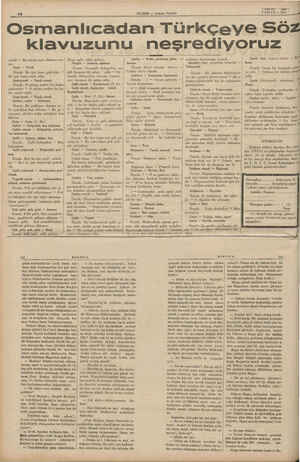    — a ” — Ver çektiğimi Ben bilirim—-Bu gü - 14 HABER — Akşam Postası YU a B NİSAN — 1935 Osmanlıcadan Türkçeye Sö klavuzunu