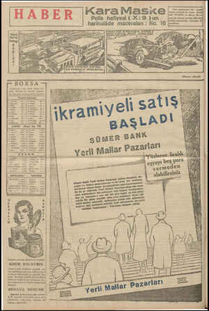  7) Türk matbuatında bir — yenil KaraMaske .. —mzz Polis hafiyesi ( X: 9 Yun — jzsnebir sinema seyreder sibi taki harikulâde