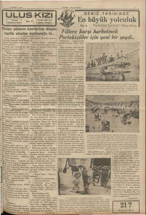  14 MAYIS — 1955 HABER — Akşam Postası "Yazan: i« Kadircan Matlı emmeyen ULUS KIZI | No. 17 — - ———————— Tarihi âşk ve savaş