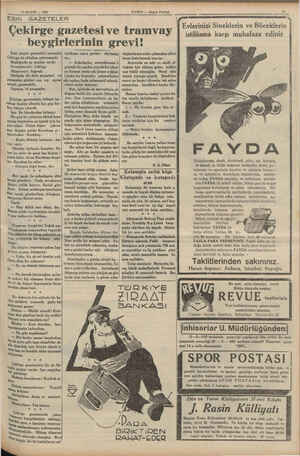     18 MAYIS — 1935 ESKı HABER — Akşam Postası GAZETELER Çekirge gazetesi ve tramvay beygırlerının in grevi! Eski mizah...