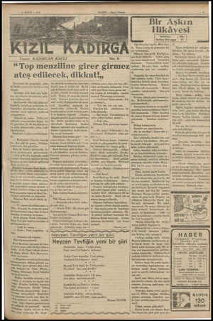  18 MAYIS — 1935 Yazan: KADiIRCAN KAFLI HABER — Akşcın Postası No. 8 “Top menziline girer girmez ateş edilecek, dikkat!,,...