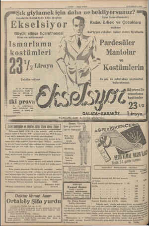    0 HAPER — Akşım Postası 10 HAZİRAN —1985 Şık giyinmeki için daha ne bekliyorsunuz? & Galata'da Karaköyde e meşhur Aynı...