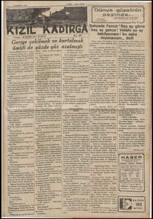  20 TEMMUZ — 1935 g. Fasök: Geriye çek KADIRCAN KÂFLİ — —— . NaĞ ilmek ve kurtulmak HABER — Akşam Postasr ümidi de yüzde yüz