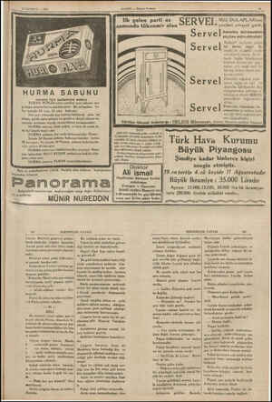  27 TEMMUZ — 1935 HABER — Zkşam Postası BUZ DULAPLARInın SERVE yenileri nihayet geldi, S erve l Amerika hükümetinin yegâne...