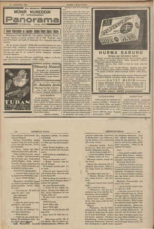  11 — AĞUSTOS — 1935 bu akşam MÜNiR NUREDDİN ve arkadaşları Panorama BAHÇESİNDE, o Telefon 41065 er Demyaları ve timar işeme