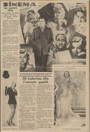  Gi Iki tarihi Tilm Deli Petro ile Mm. Barri Du'nun hayatları filme alınıyor Sovyetler Leningradda “Çar Deli Petro,, filmini