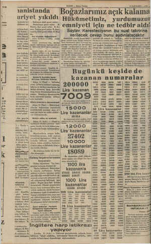  - v Le A 1anistanda ariyet yıkıldı Hükümetimiz, emniyeti için ne tedbir aldı! Saylav Keresteciyanın bu sual takririne |...