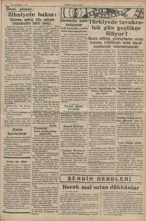    23 İLKTEŞRİN — 1933 . . Zihniyete bakın: Günde sekiz tifo vakası Istanbulda tabii imiş!. Bundan birkaç gün evvel, Sağ- Uk