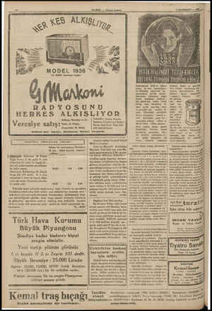    MODEL 1936 - 16- 2000 metroya kadar RBRADYOSU NU HERKES ALKIŞLIYOR Ankara, Nurettin ve $ki. Veresiye satış: bira va...