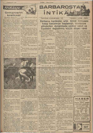  e Miş mi 6 İLKKANUN — 1935 Gazetelerde okuyorsunuz: Falan yerde ormanların içinde çıplak bir adam görülmüş. asri Tarzan...