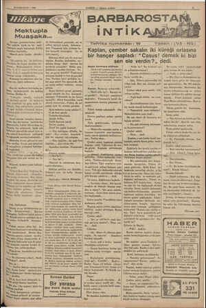    10 ILKKANUN — 1935 ,, Avrupa gazetelerinden takli - den, vaktile, bizde de bir mek - laşma usulü başlamıştı. Fakat,...