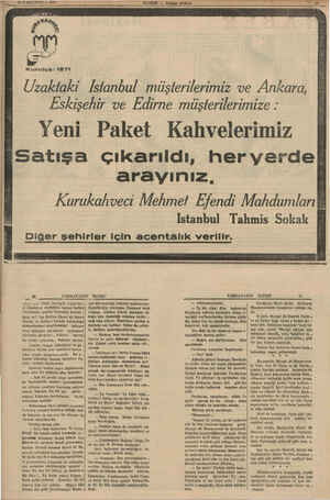  © SİLKKANUN — 195 -——— — Kuruluş: 1871 Uzaktaki Istanbul müşterilerimiz ve Ankara, Eskişehir ve Edirne müşterilerimize : Yeni