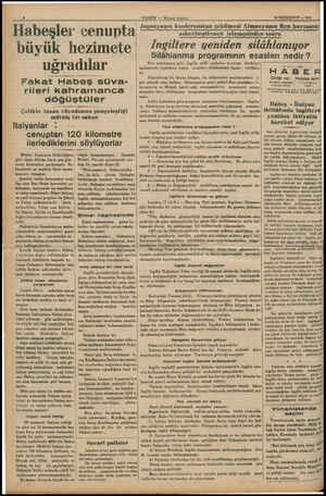  HABER — Akşam postası 18 SONKANUN — 1956 gaponyanın konferanstan çekilmesi Almanyanın Ren havzasını Habeşler cenupta...
