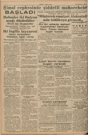    © kip harekâtına iştirâk eylemekte | e HABER — Akşam postası 21 SONKANUN — 1936 , Şimal cephesinde şiddetli muharebelef...
