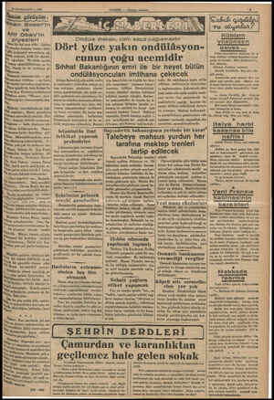  5 SONKANUN — 1938 venim görüşüm : dinar Bozer'in ve Afi Obay'in Piyesleri ön bir hal arız oldu: Galiba h i seneler boyuna...