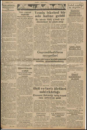  ; N 7 ŞUBAT — 1936 Benim görüşüm : Milliyetçilik ve Sosyalistlik Eskiden sosyalistlikle milliyet-| ük birbiriyle asla uyuşup