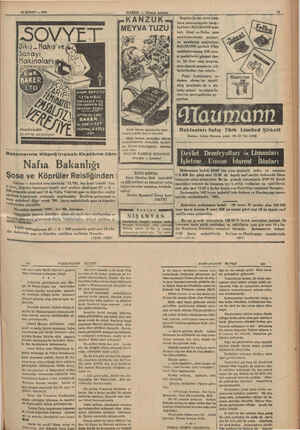  ği 22 ŞUBAT — 1938 5 i aha HABER resi Geli Dikiş - Nakış've Sanayi, Makinaları Bugüne kadar satın alan- larm memnuniyetle...