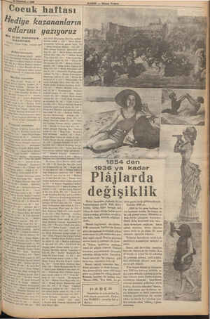  — 1 TEMMUZ —. 1938 Cocuk haftası | Hed Bir size kolonya kazanan “&: Orhan Posta nakliye me ... 1 Bisküvi Kazananlar 2. prü