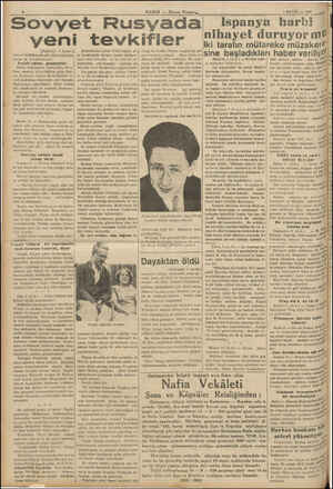  HABER — 5 Aksam Postası Postası Sovyet Rusyada yeni tevk (Başfurahı 1 incide)| birinci ve indi işerisile Serebriakofun ,...
