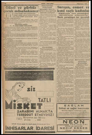  Güzel ve gürbüz çocuk müsabakamız > 1—1-2 yaşındaki süt çocukları. 2—3-7 yaşındaki oyun çocuklarile 3—83-13 yaşındaki...