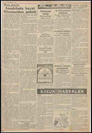  J —— 5 İkineikâimn — 1937 : Benim görüşüm: Anadoluda hayat. Istanbuldan pahalı dn pena de yazmıştım ki, Anadolu- Bike...