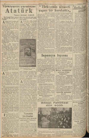    Atatürk Yazan: Ismet Imönü ç “The Financial Times” gazetesi- nin Türkiyeye dair neşrettiği husu - si sayıdan: z tatürk'e